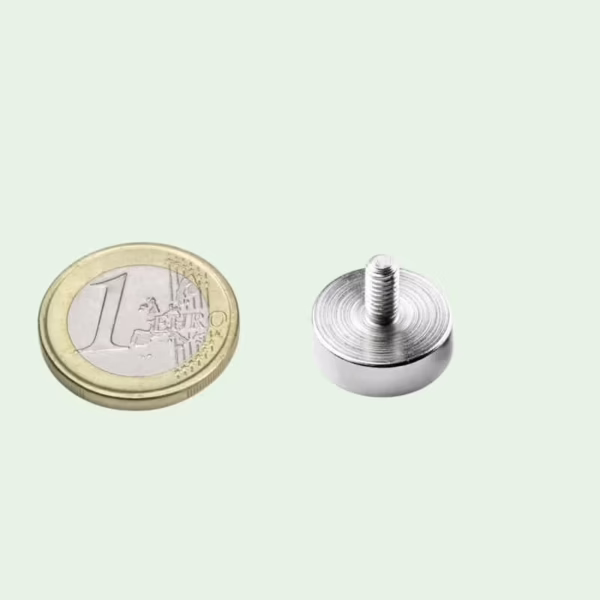 Potmagneet 16 mm met schroefdraad