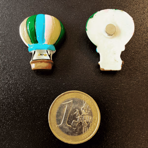 Koelkastmagneetjes Luchtballon (5 stuks) in frisse kleuren