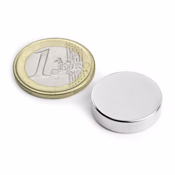 Schijfmagneet neodymium 20x5 mm N45/