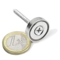 Potmagneet 20 mm met schroef