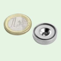 Potmagneet 20 mm met schroefgat
