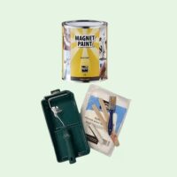 Magneetverf verfpakket met alle benodigdheden voor magneetverf