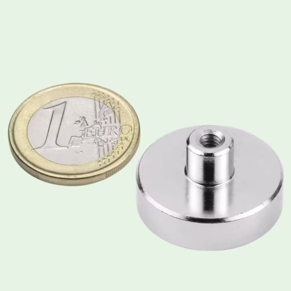 Potmagneet 25 mm met draadbus