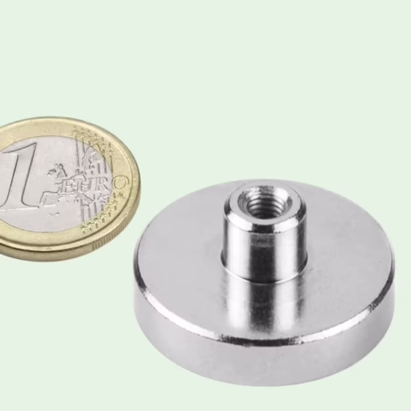 Potmagneet 32 mm met draadbus