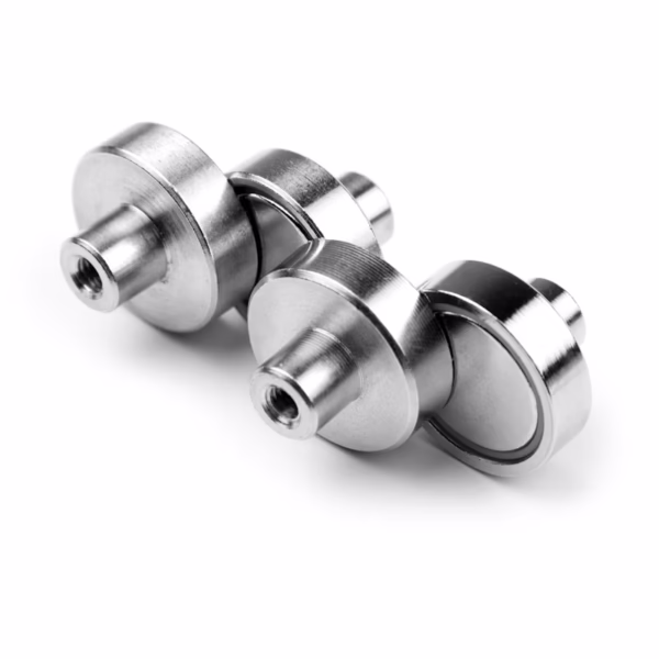 Potmagneet draadbus 16 mm M4 (max trekkracht 8 kilo) – Neodymium magneet – MagneetjesWinkel