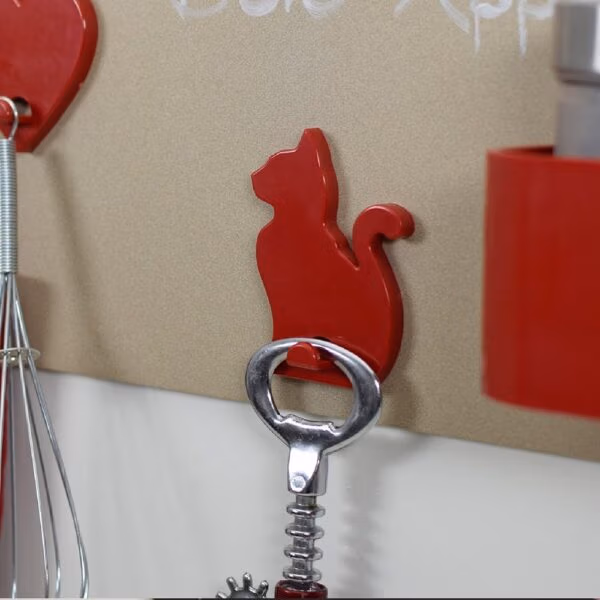 Magneethaak Kat KalaMitica rood of wit (houdkracht 500 gram)