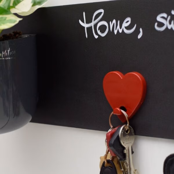 Magneethaak rood met sterke magneet