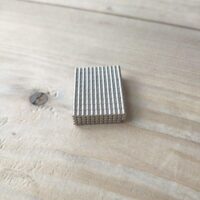 Staafmagneetjes van neodymium in de maat van 2x3mm