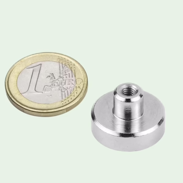 Neodymium potmagneet met draadbus 20 mm