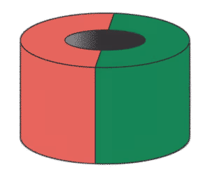 Ringmagneet diametraal gemagnetiseerd