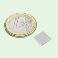 Blokmagneet 10 x 10 x 1 mm