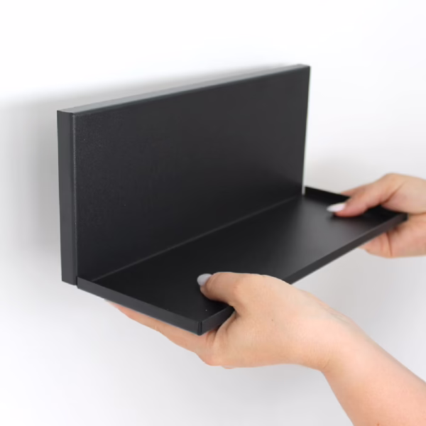 Kosta Metalen plank met magneten in zwarte kleur