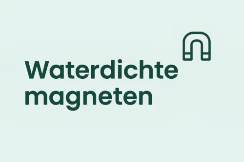 Waterdichte magneten – rubber- of kunststofomhulde neodymium magneten geschikt voor buitengebruik, in huisstijl van MagneetjesWinkel.nl