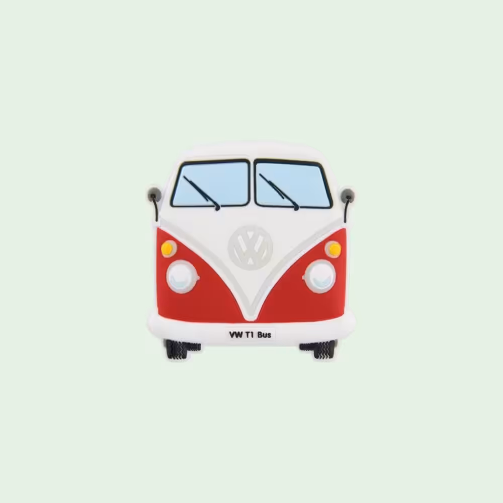 Volkswagen T1 camper magneet rood – rubberen koelkastmagneet van MagneetjesWinkel.nl